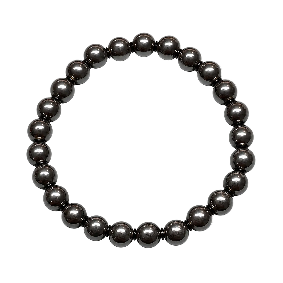 Men's Black Agate Grounding Bracelet