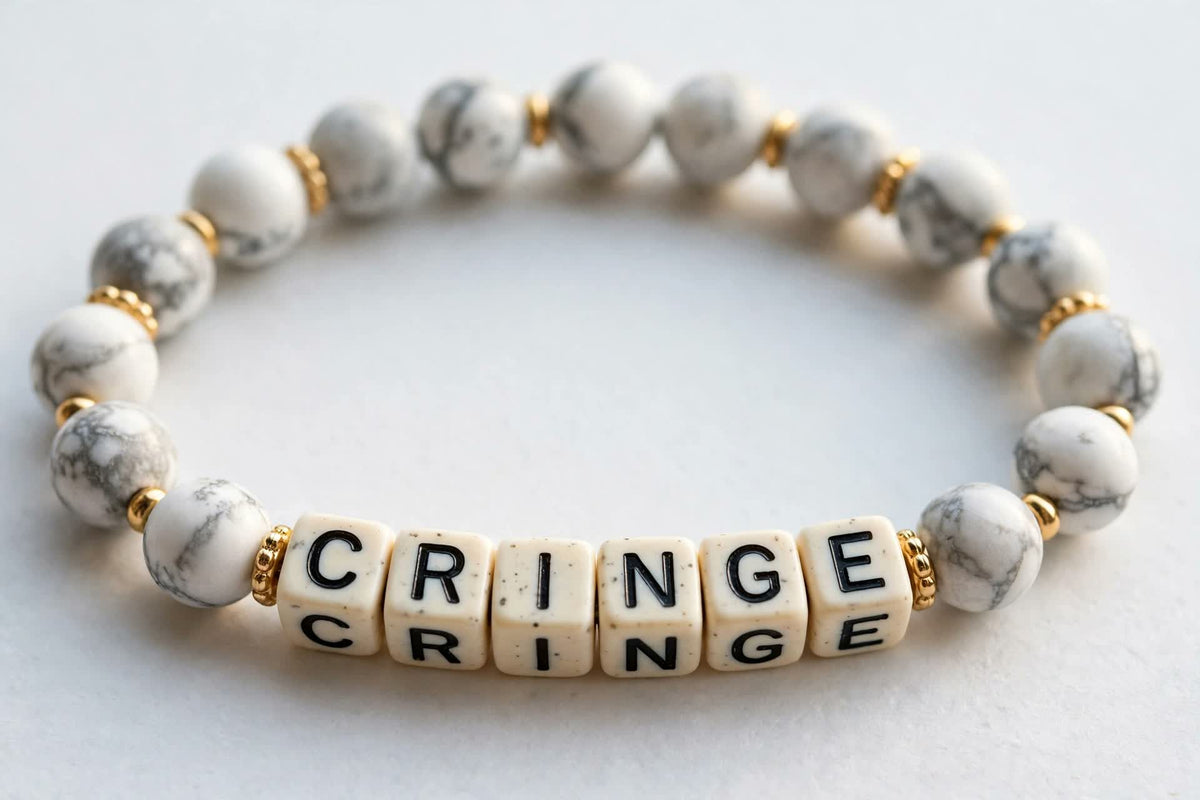 Cringe word bracelet