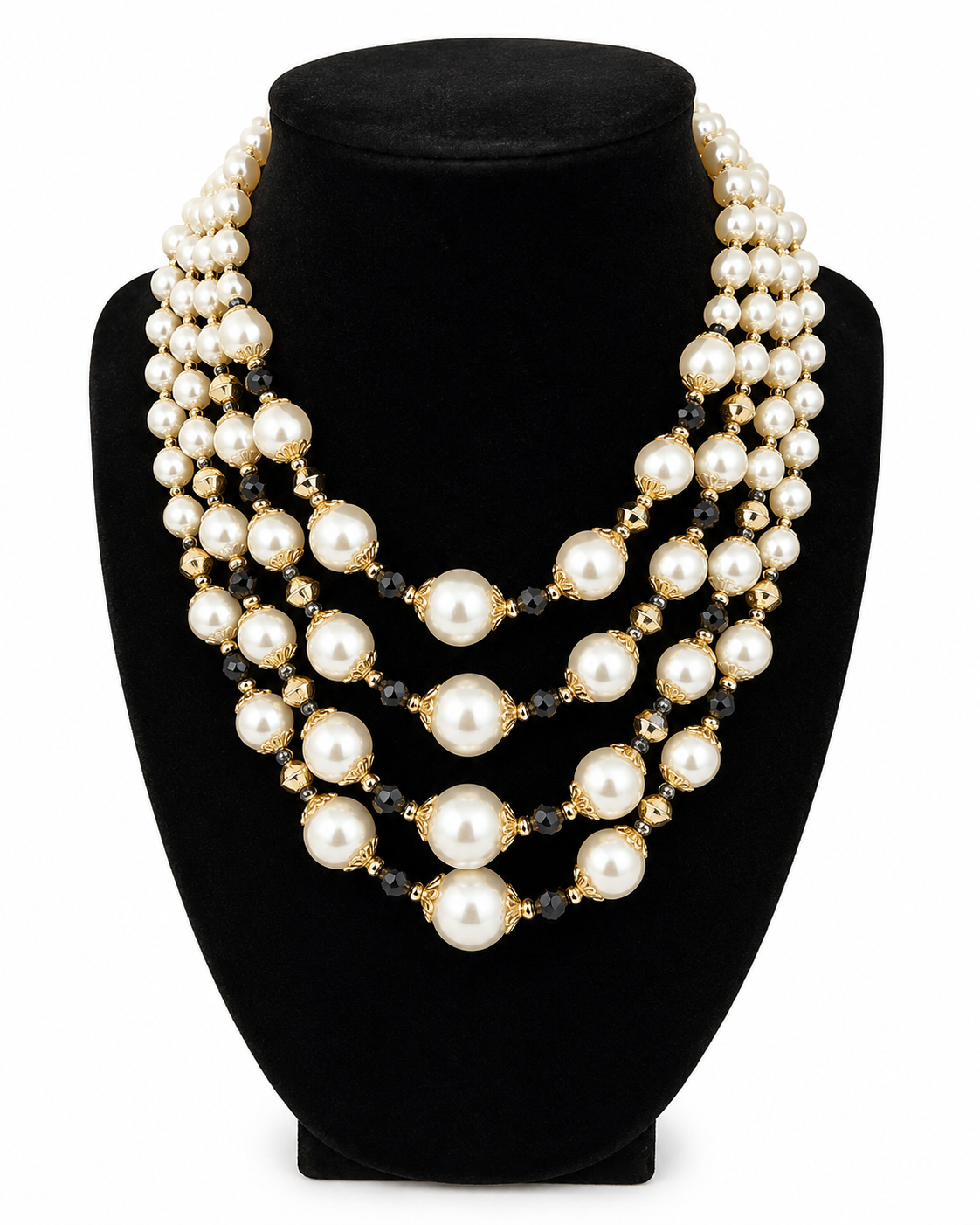 Deco Revival Multi-Strand Necklace