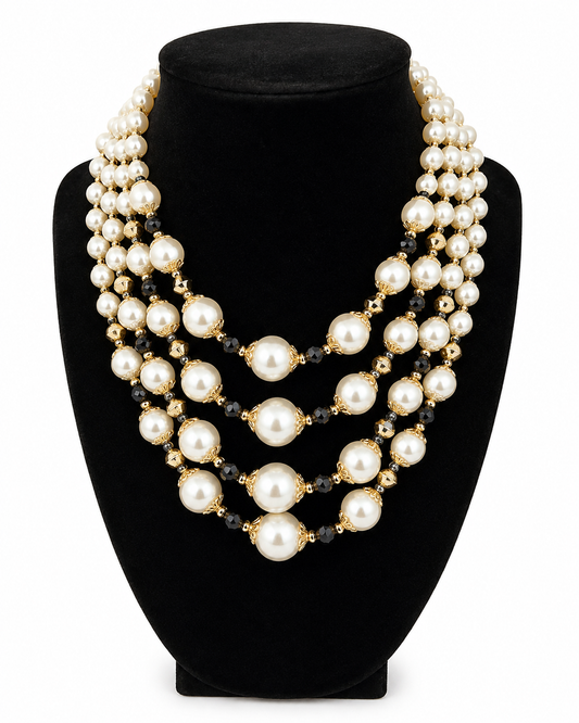 Deco Revival Multi-Strand Necklace