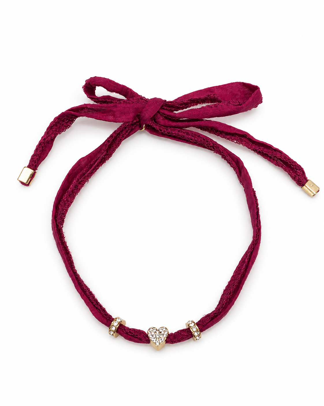 Hibiscus Heart Ribbon Choker/Bracelet