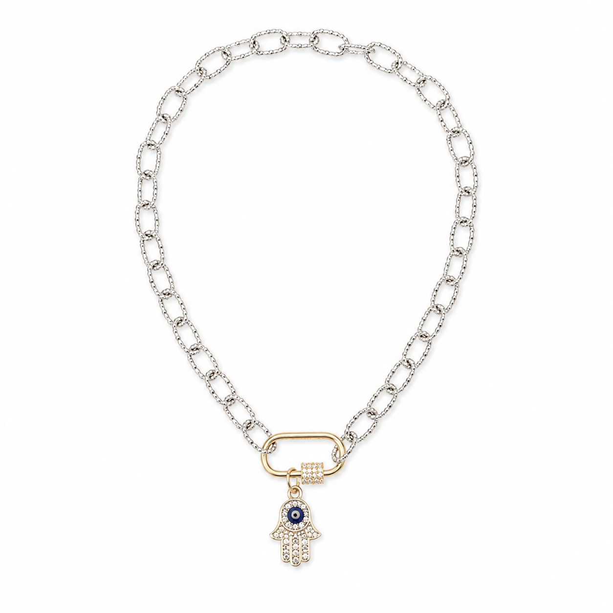 Evil Eye Hamsa Chain Necklace