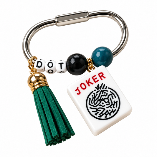 Custom Silver Mahjong Bag Charm