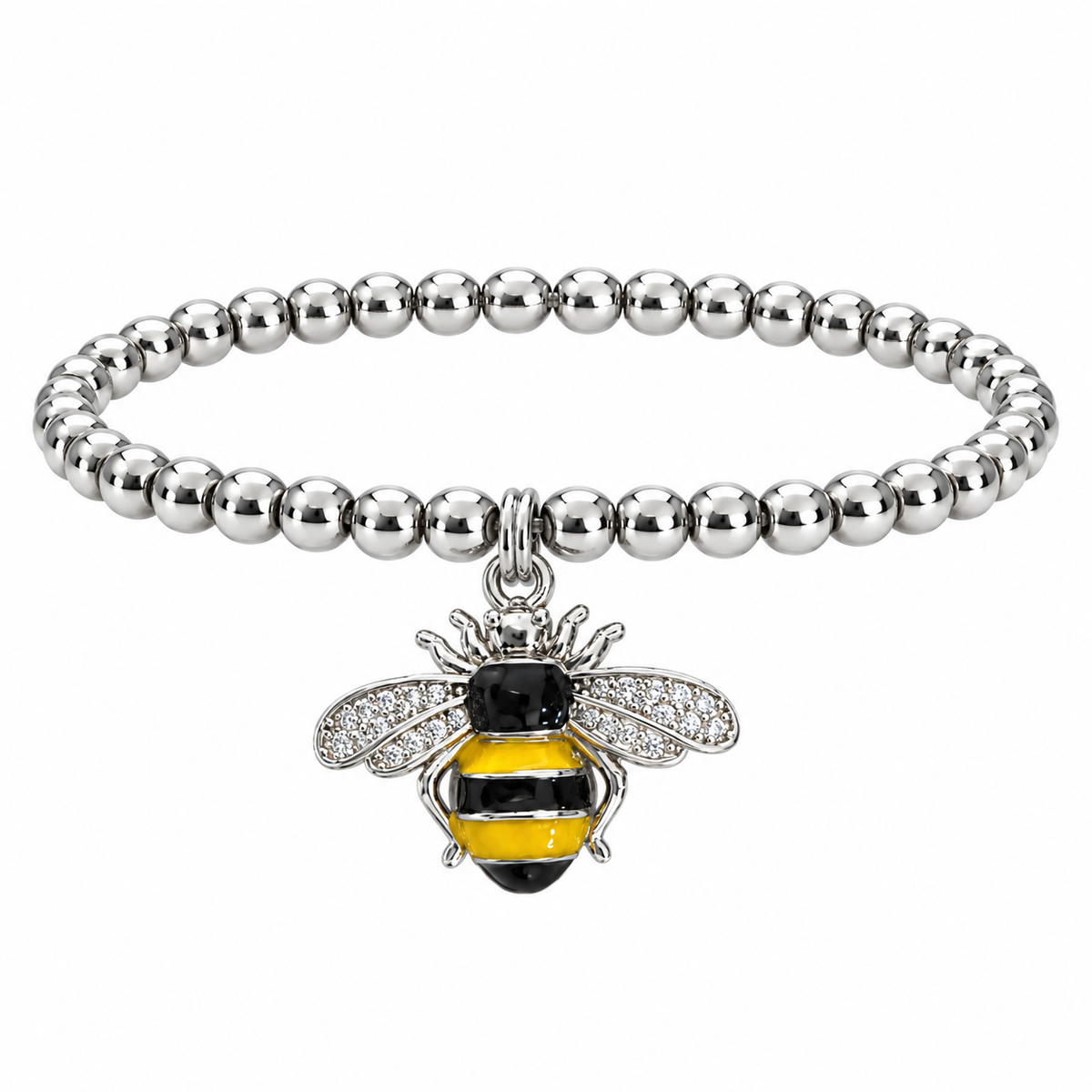Silver Bee Bracelet
