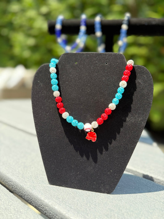 Custom Sports Necklace - Baseball